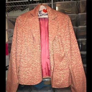 RQ Teptile Pink 💕 Zebra 🦓 Blazer